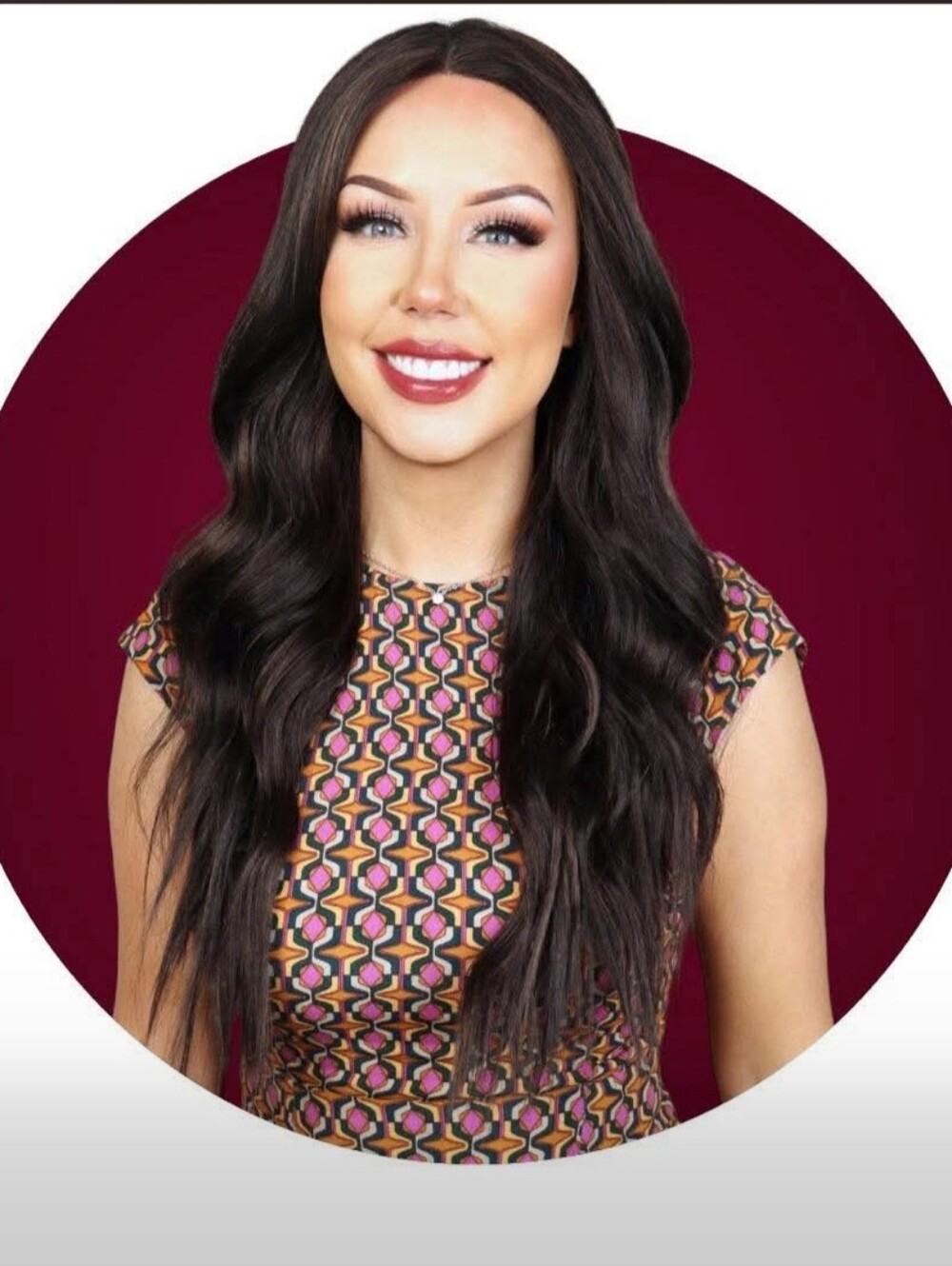 BNWT Pauleen dark brunette with highlights Standard